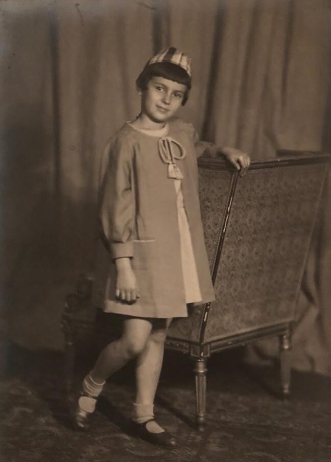 Eitan Neishlos's grandmother, Tamara Ziserman, age 10. Credit- N.F.